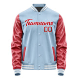 Custom Light Blue Red Jacket JA0808140818B21814