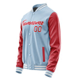 Custom Light Blue Red Jacket JA0808140818B21814