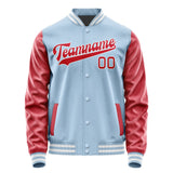 Custom Light Blue Red Jacket JA0808140818B31814