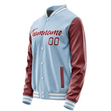 Custom Light Blue Crimson Red Jacket JA0808150818B21815