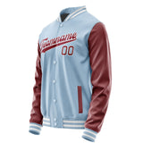 Custom Light Blue Crimson Red Jacket JA0808150818B31815