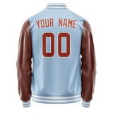 Custom Light Blue Coral Red Jacket JA0808160818B31816
