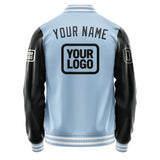 Custom Light Blue Black Jacket JA080817081818171718