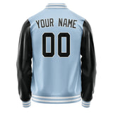 Custom Light Blue Black Jacket JA0808170818B31817