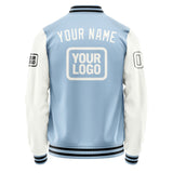 Custom Light Blue White Jacket JA080818081717181817