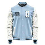 Custom Light Blue White Jacket JA080818081717181817