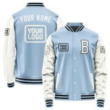 Custom Light Blue White Jacket JA080818081717181817