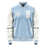 Custom Light Blue White Jacket JA080818081818181818