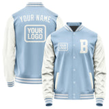 Custom Light Blue White Jacket