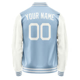 Custom Light Blue White Jacket JA0808180818B21818