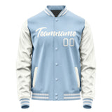 Custom Light Blue White Jacket JA0808180818B21818