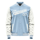 Custom Light Blue White Jacket JA0808180818B31818