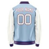 Custom Light Blue White Jacket JA0808180915B21518