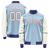 Custom Light Blue White Jacket JA0808180915B21518