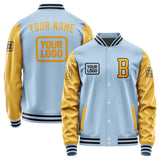 Custom Light Blue Yellow Jacket