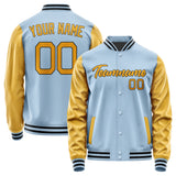 Custom Light Blue Yellow Jacket