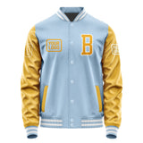 Custom Light Blue Yellow Jacket JA080819081818191918