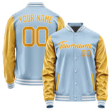 Custom Light Blue Yellow Jacket JA0808190818B21819