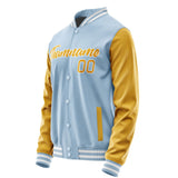 Custom Light Blue Yellow Jacket JA0808190818B21819