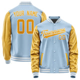 Custom Light Blue Yellow Jacket