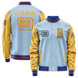 Custom Light Blue Yellow Jacket