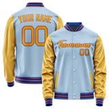 Custom Light Blue Yellow Jacket