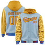 Custom Light Blue Yellow Jacket