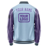 Custom Light Blue Light Purple Jacket JA080823081717232317