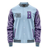 Custom Light Blue Light Purple Jacket JA080823081717232317