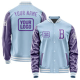 Custom Light Blue Light Purple Jacket JA080823081818232318