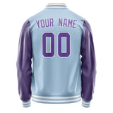 Custom Light Blue Light Purple Jacket JA0808230818B31823