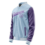 Custom Light Blue Light Purple Jacket JA0808230818B31823