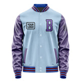 Custom Light Blue Light Purple Jacket JA080823091517232317