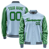 Custom Light Blue Emerald Green Jacket JA0808240817B21724