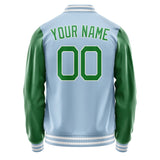 Custom Light Blue Emerald Green Jacket JA0808240818B21824