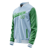 Custom Light Blue Emerald Green Jacket JA0808240818B31824