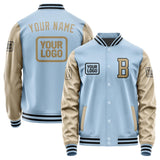 Custom Light Blue Light Khaki Jacket