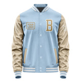 Custom Light Blue Light Khaki Jacket JA080825081818252518