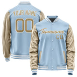 Custom Light Blue Light Khaki Jacket