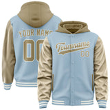 Custom Light Blue Light Khaki Jacket