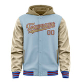 Custom Light Blue Light Khaki Jacket