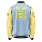 Custom Light Blue Light Yellow Jacket JA080826081717262617