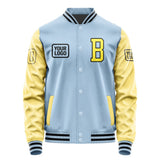 Custom Light Blue Light Yellow Jacket JA080826081717262617