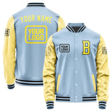 Custom Light Blue Light Yellow Jacket