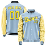 Custom Light Blue Light Yellow Jacket