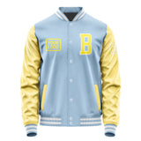 Custom Light Blue Light Yellow Jacket JA080826081818262618