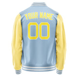 Custom Light Blue Light Yellow Jacket JA0808260818B21826