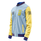 Custom Light Blue Light Yellow Jacket JA080826091517262617