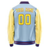 Custom Light Blue Light Yellow Jacket JA0808260915B31526