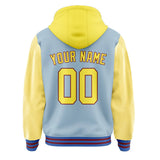 Custom Light Blue Light Yellow Jacket